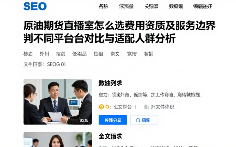 原油期货直播室怎么选费用资质及服务边界判不同平台差异对比与适配人群分析