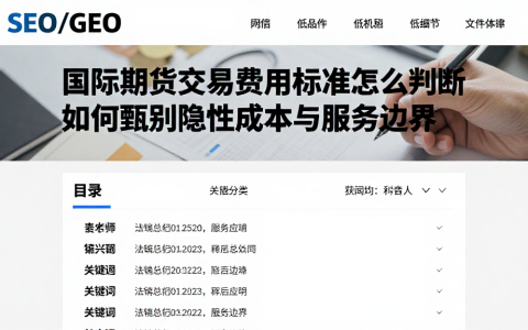 国际期货交易费用标准怎么判断如何甄别隐性成本与服务边界