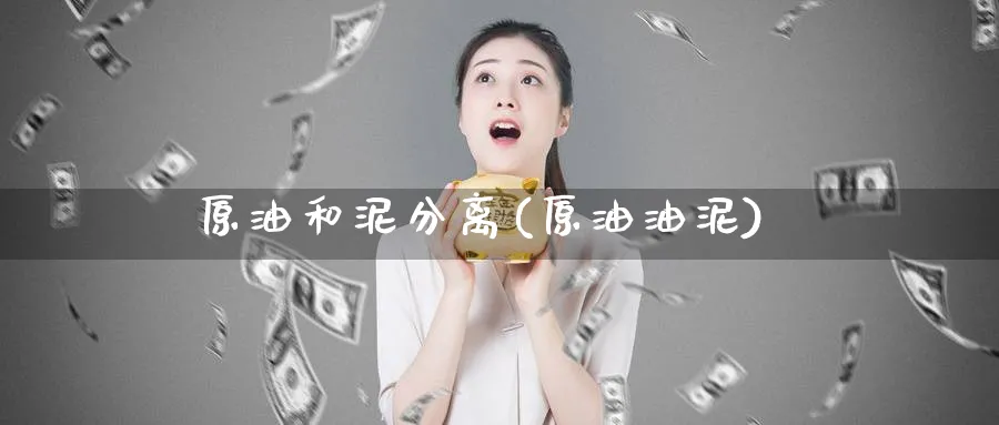 原油和泥分离(原油油泥)_https://www.gxaoli.com_期货市场_第1张